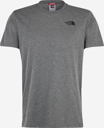 THE NORTH FACE Performance shirt 'Red Box' in Grey: front