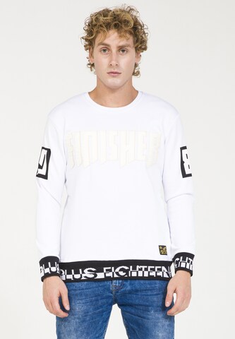 PLUS EIGHTEEN Sweatshirt in Wit: voorkant