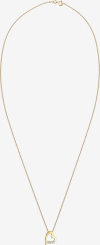 Elli DIAMONDS Ketting 'Herz' in Goud: voorkant