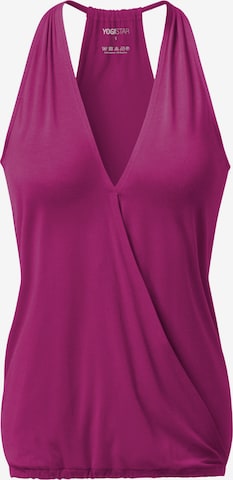 YOGISTAR.COM Racerback 'ala' in Pink: predná strana