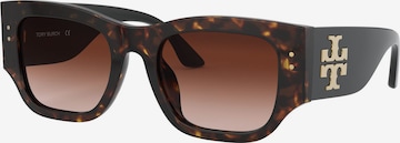 Lunettes de soleil Tory Burch en marron : devant