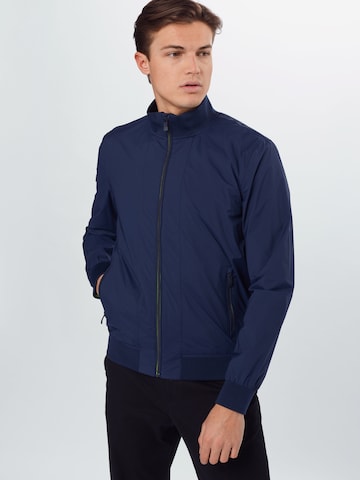 Superdry Regular Fit Jacke 'HARRINGTON' in Blau: predná strana