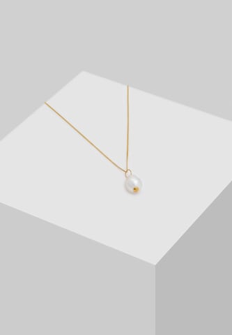 ELLI PREMIUM Halskette Organic, Perlenkette in Gold