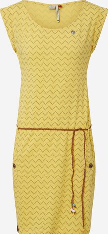 Ragwear - Vestido de verano 'Tag Zig Zag' en amarillo: frente