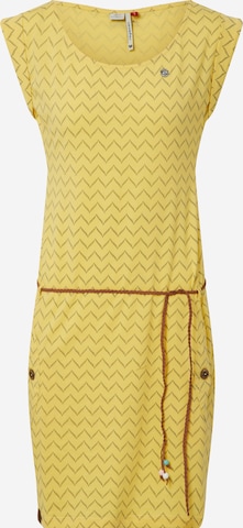Ragwear Letnia sukienka 'Tag Zig Zag' w kolorze żółty: przód