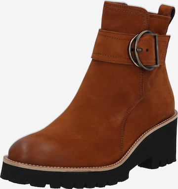 Paul Green Booties in Brown: front