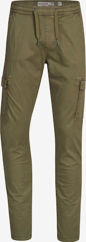 INDICODE JEANS Cargobroek 'Broadwick' in Groen: voorkant