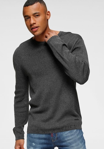 BRUNO BANANI Strickpullover in Grau: predná strana