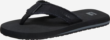 QUIKSILVER Teenslippers 'Monkey Abiss' in Zwart: voorkant