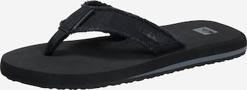 QUIKSILVER - Sandalias de dedo 'Monkey Abiss' en negro: frente