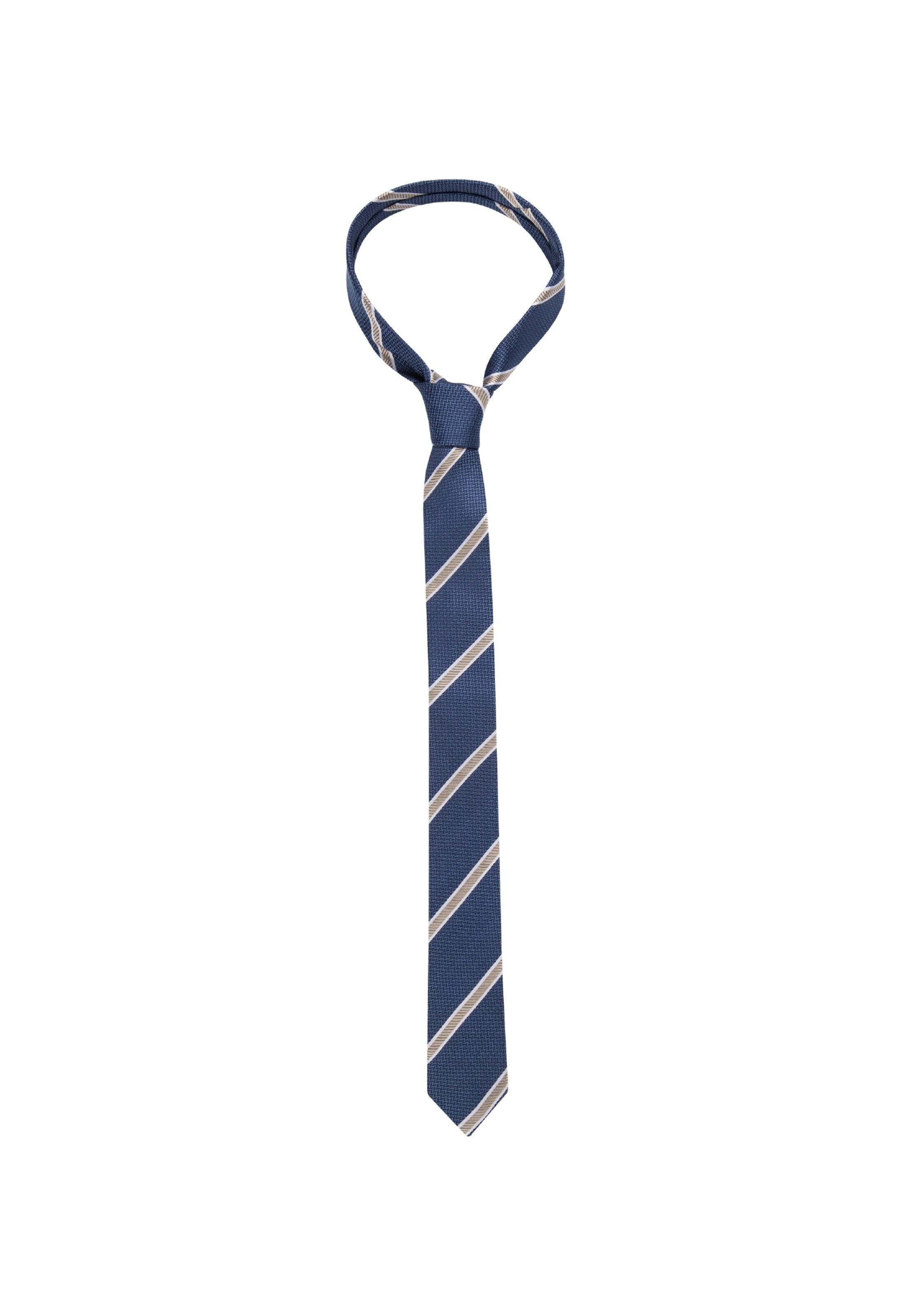 SEIDENSTICKER - Stropdas ' Slim ' in de kleur Donkerblauw