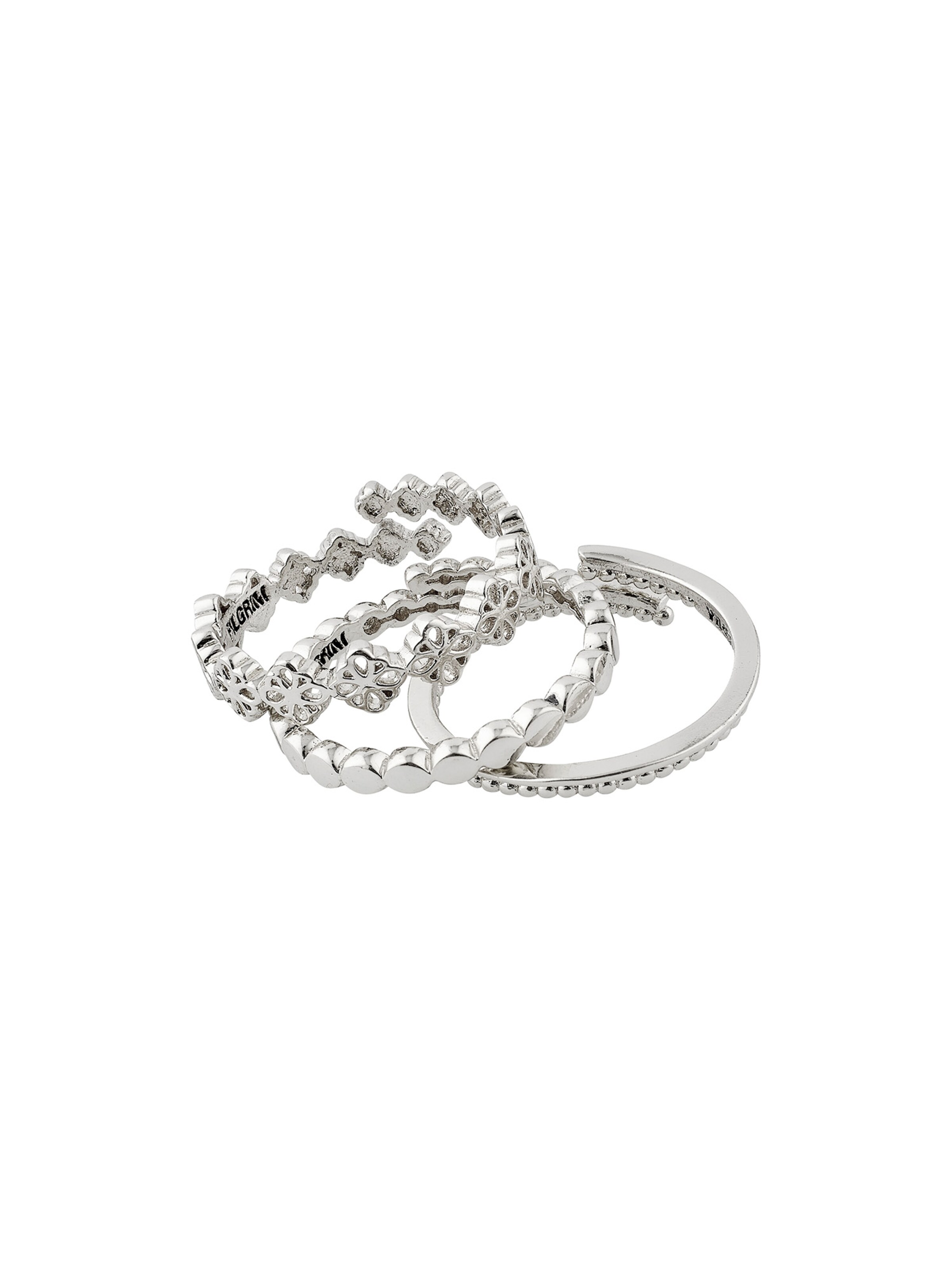 Pilgrim Ring 'Joy' in de kleur Zilver, Productweergave