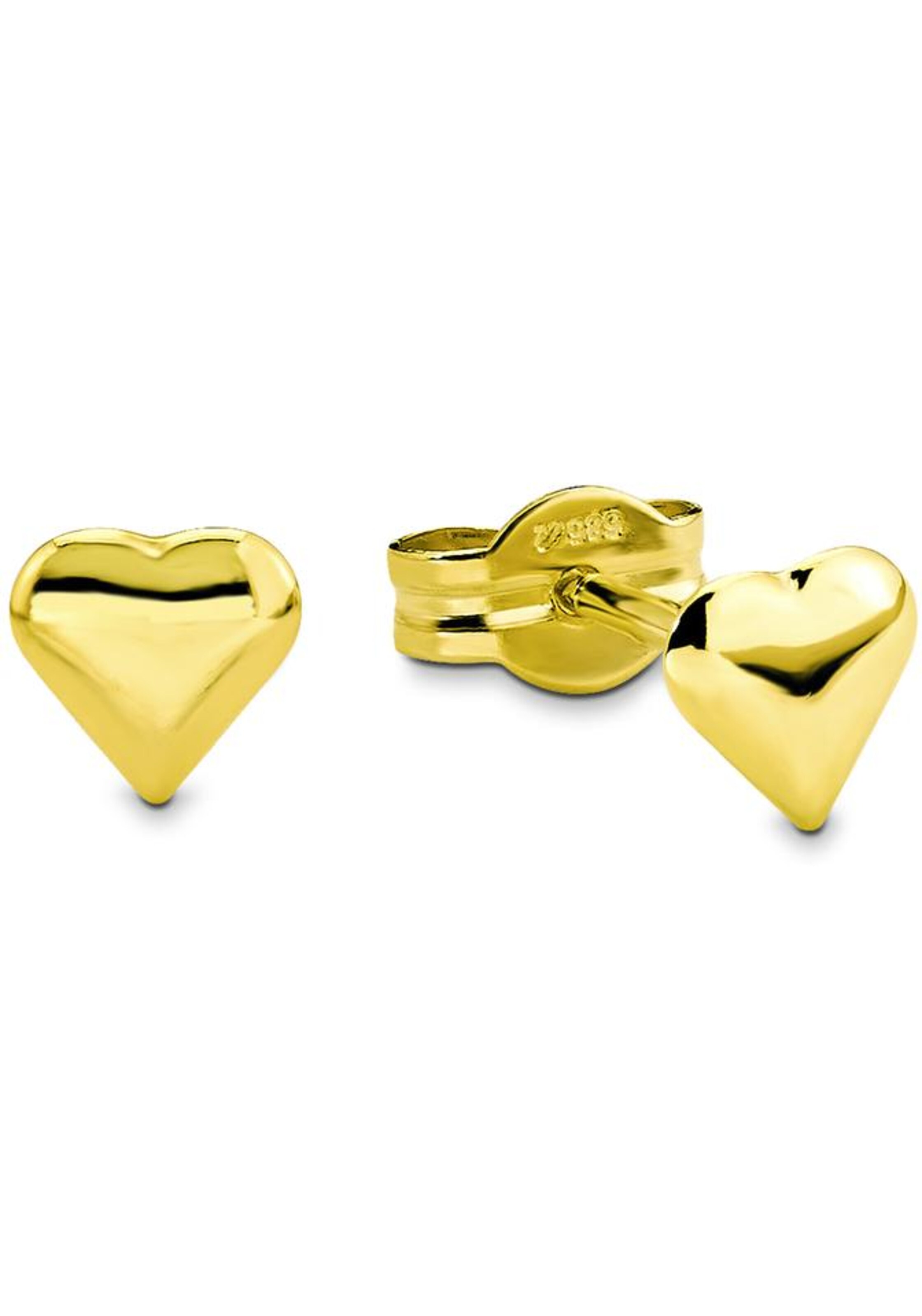 AMOR Earrings 'Herz' in Gold: front