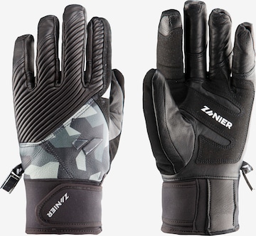 Zanier Full Finger Gloves in Black: front