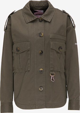 MYMO Between-Season Jacket in Green: front