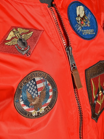 TOP GUN Bomberjacke ' Beast ' in Rot