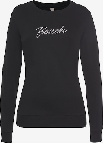 BENCH Sweatshirt in Zwart: voorkant