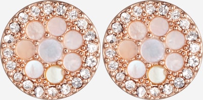 FOSSIL Boucles d'oreilles 'VINTAGE GLITZ' en or rose / rose / blanc, Vue avec produit