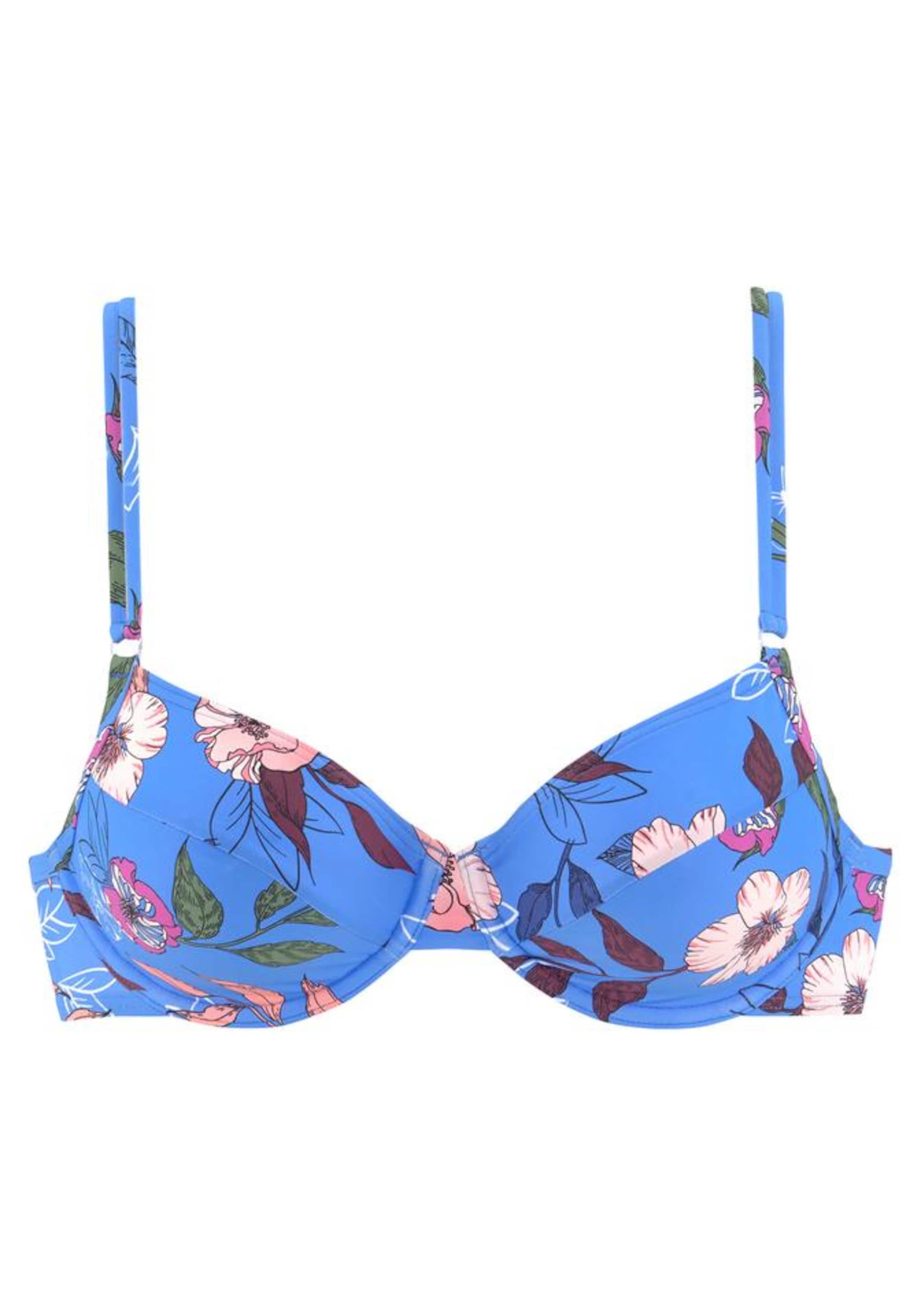 s.Oliver Push-up Bikinitop in Blau: Vorderseite