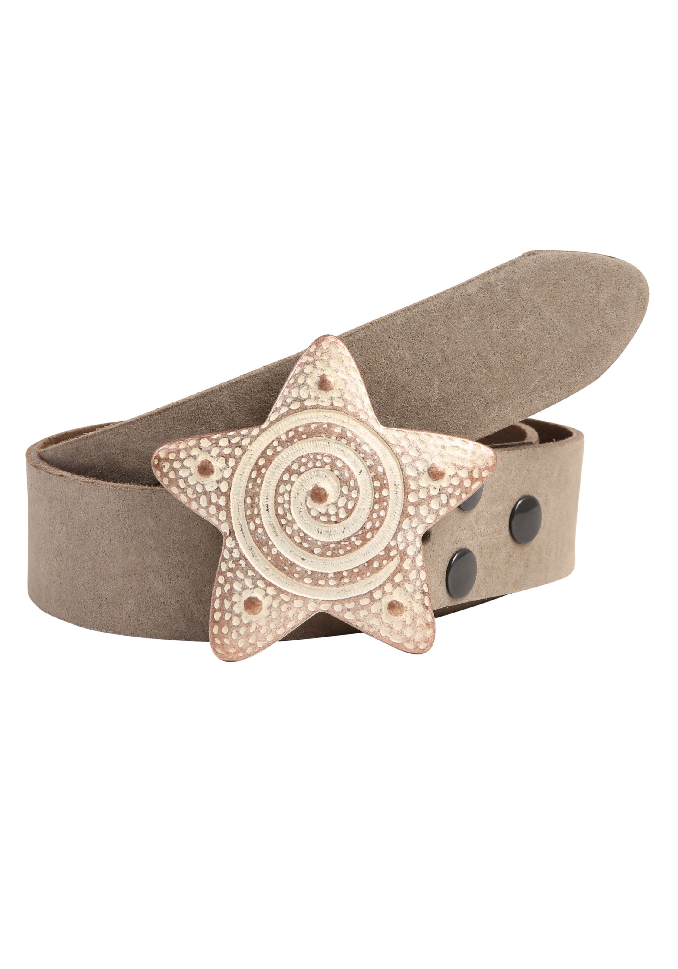 RETTUNGSRING by showroom 019° Ledergürtel in Braun: Vorderseite