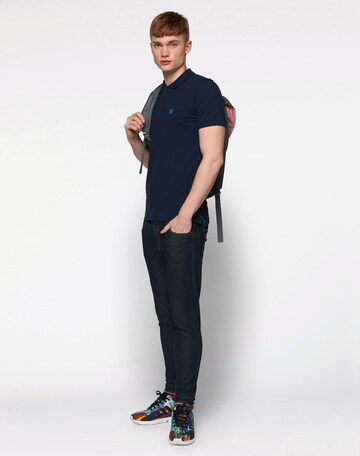 T-Shirt 'SH Daro' SELECTED HOMME en bleu