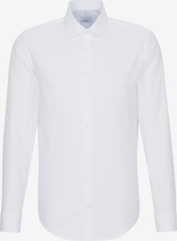 SEIDENSTICKER Slim fit Business Shirt ' Slim ' in White: front