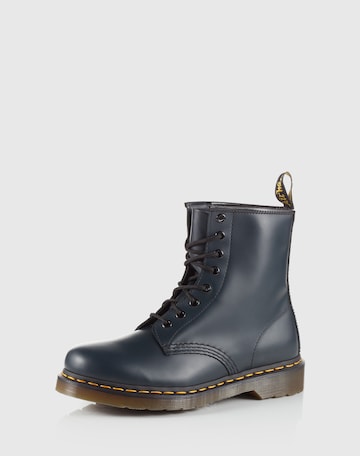 Dr. Martens Lace-Up Ankle Boots 'Eye Boot Smooth' in Blue: front