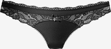 LASCANA Thong in Black: front