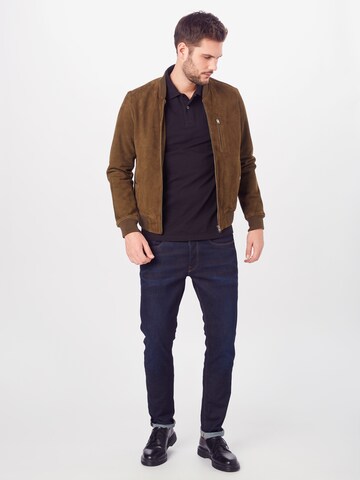 G-STAR Regular fit Shirt 'Core polo l\s' in Zwart