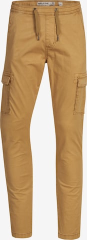 Pantalon cargo 'Broadwick' INDICODE JEANS en marron : devant