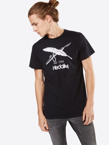 T-Shirt Iriedaily en noir : devant