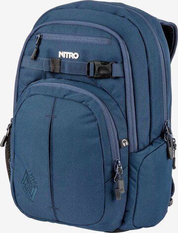 NitroBags Backpack 'Chase' in Blue: front