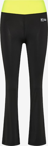 évasé Pantalon de sport myMo ATHLSR en noir : devant