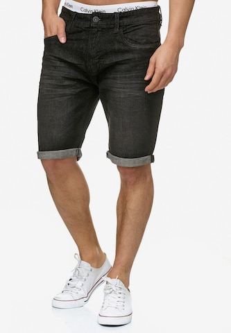 INDICODE JEANS Regular Jeans ' Caden ' in Black: front