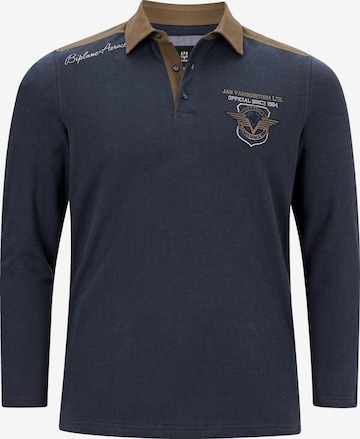 Jan Vanderstorm Sweatshirt 'Baldrek' in Blauw: voorkant