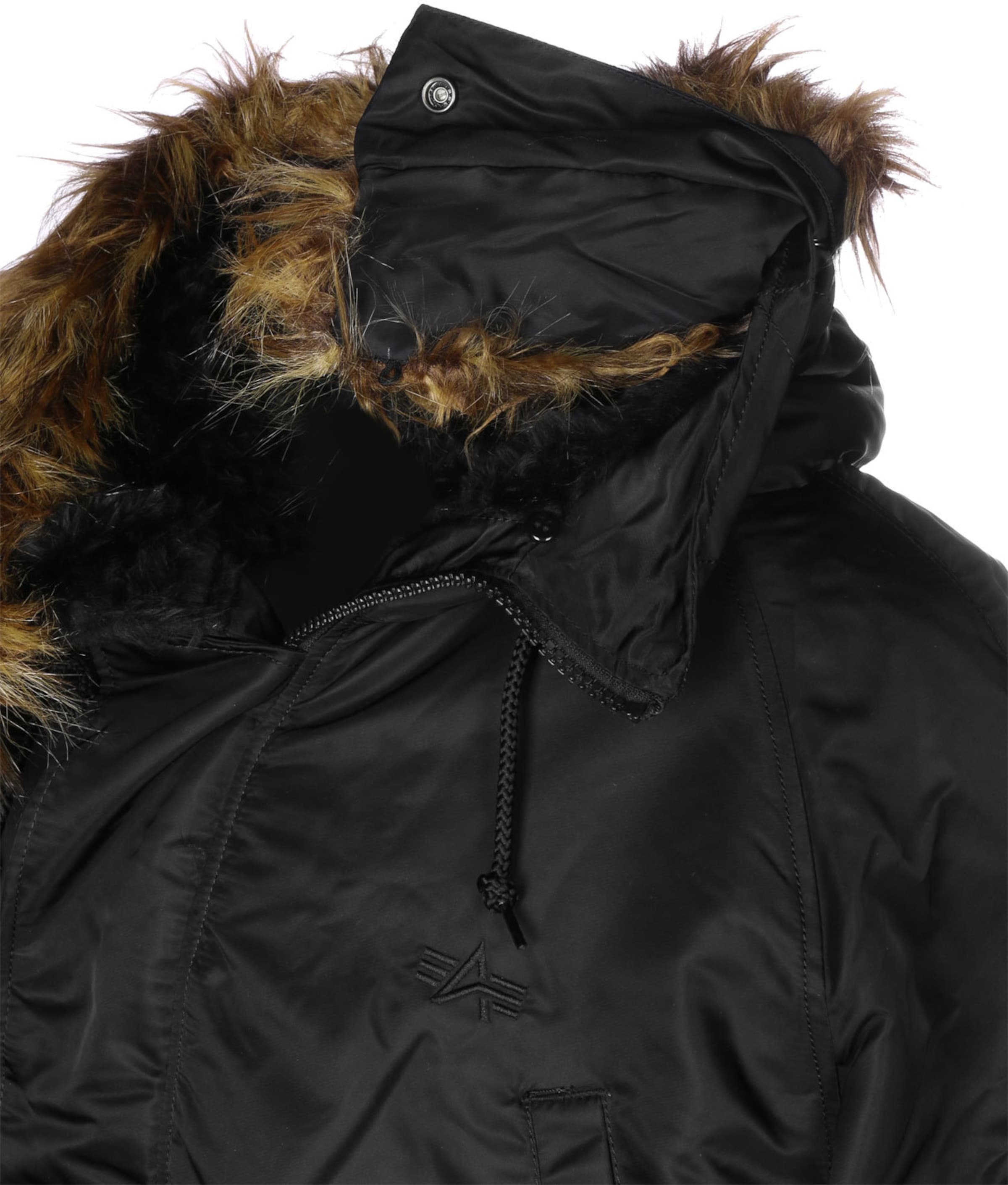 Parka d’hiver 'N3B' ALPHA INDUSTRIES en noir