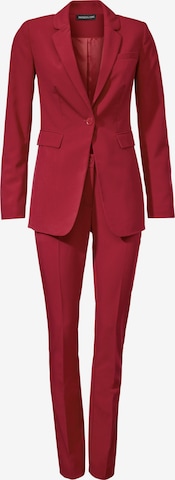 Costum cu pantaloni de la heine pe roșu: față