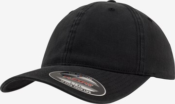 Casquette Flexfit en noir : devant