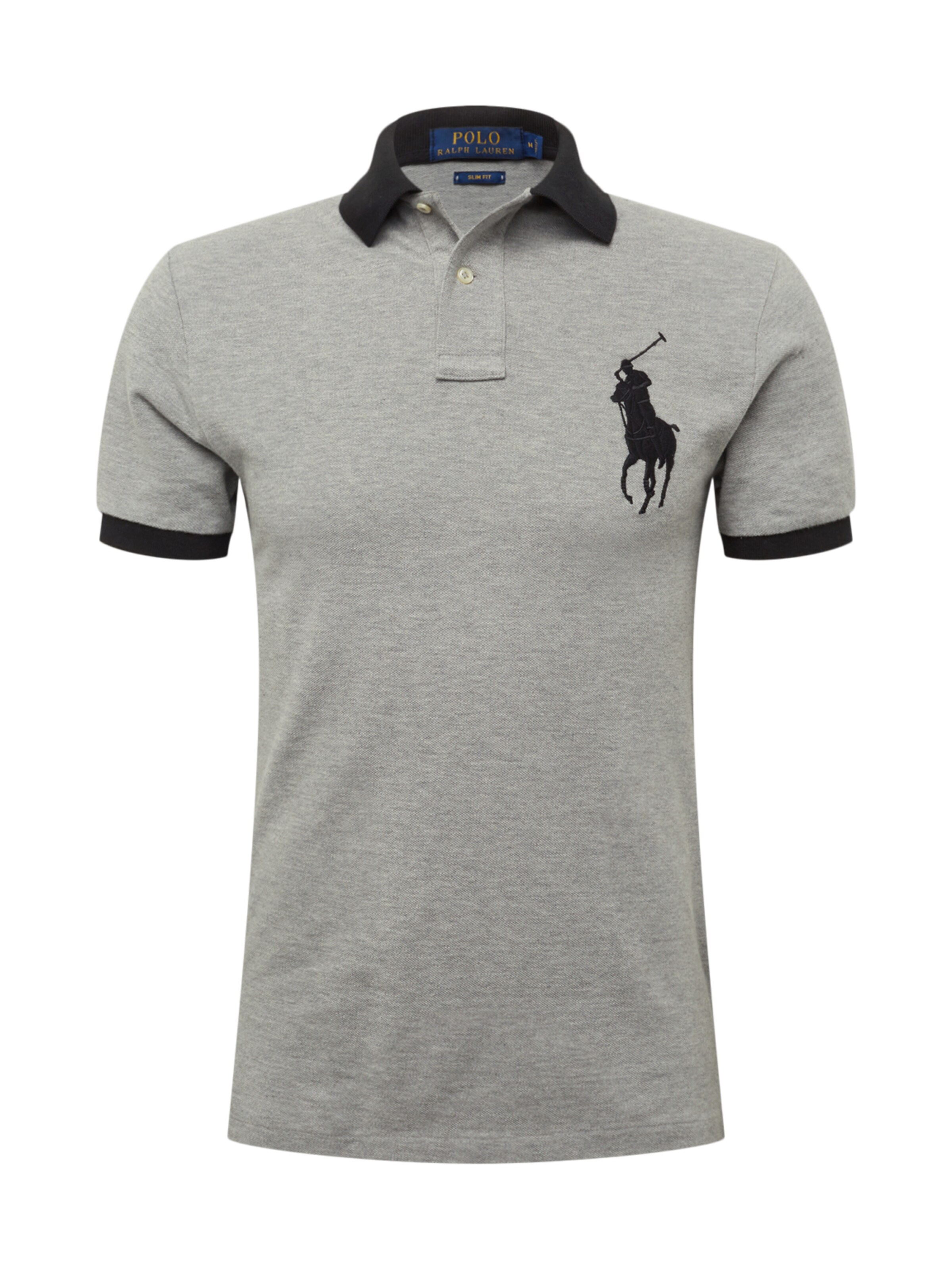 POLO RALPH LAUREN - Shirt 'SS KC SLIM FIT MODEL 1' in de kleur Grijs