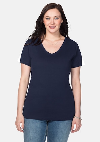 SHEEGO - Camisa em azul: frente
