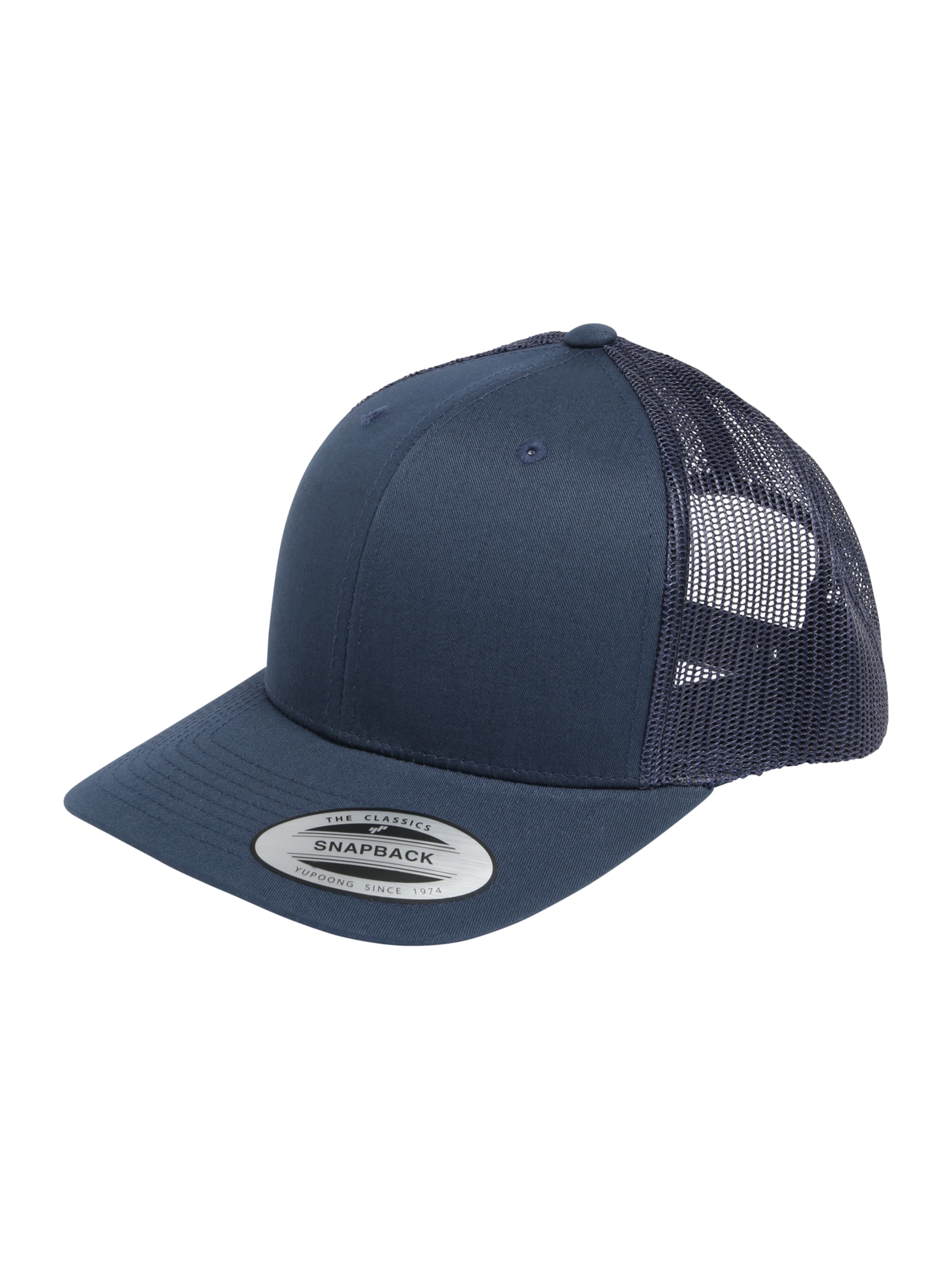 Flexfit Cap in Blau: Vorderseite