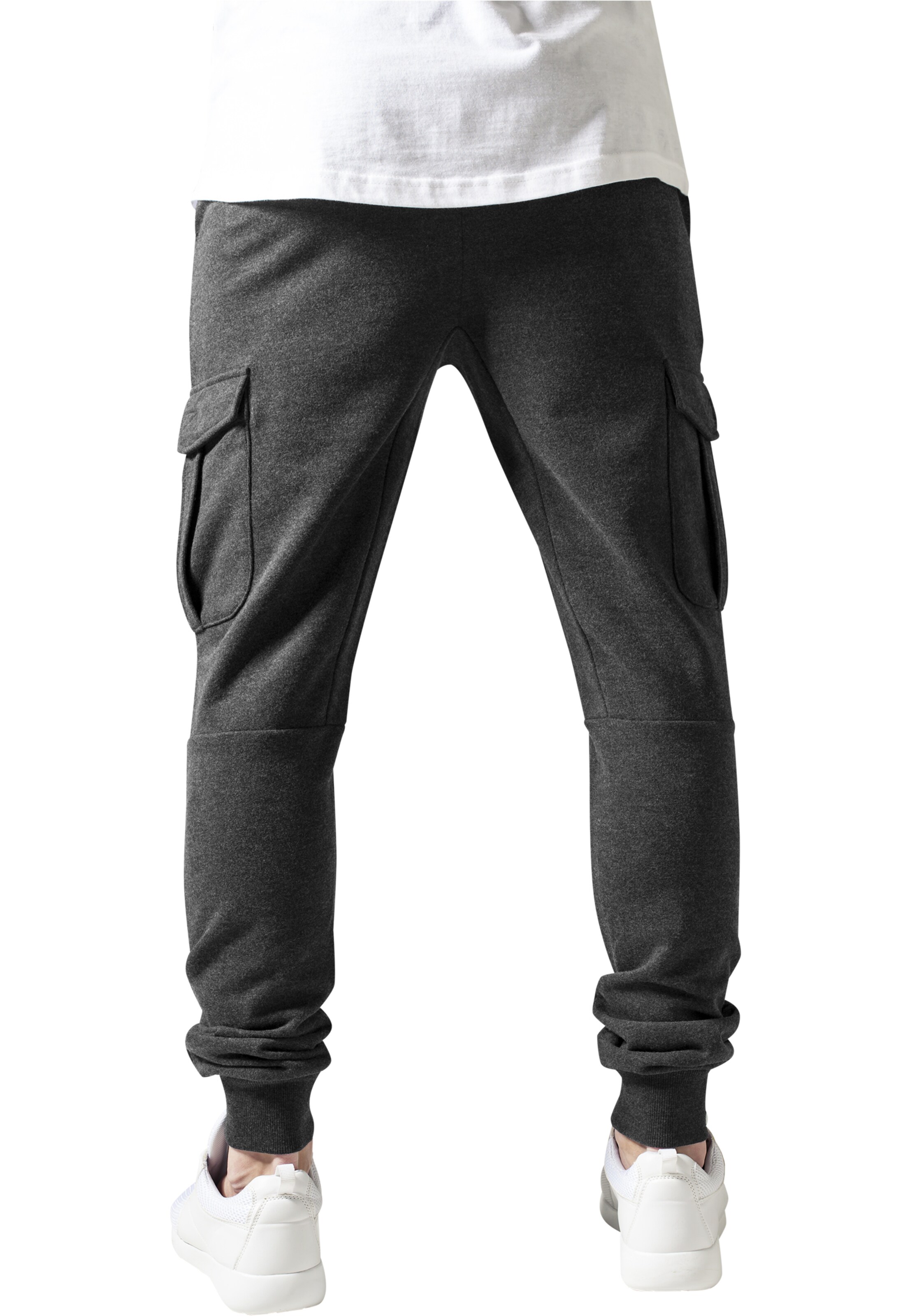 Urban Classics Tapered Cargo nadrágok - szürke: elől