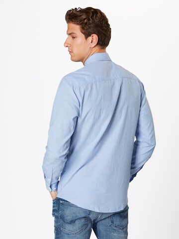 JACK & JONES Regular Fit Hemd 'Clark' in Blau: Rückseite
