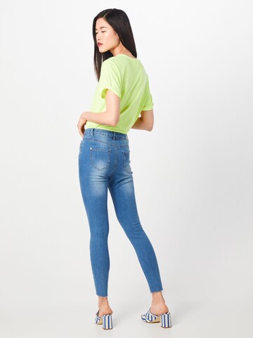 Skinny Jeans 'SINNER CLEAN DISTRESSED SKINNY' de la Missguided pe albastru: spate