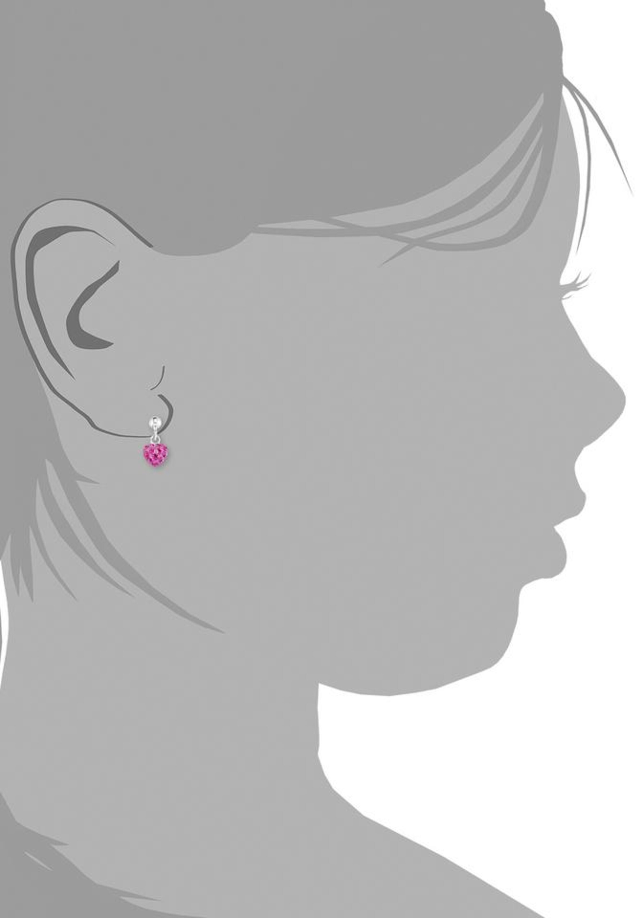 AMOR Ohrstecker in Lila