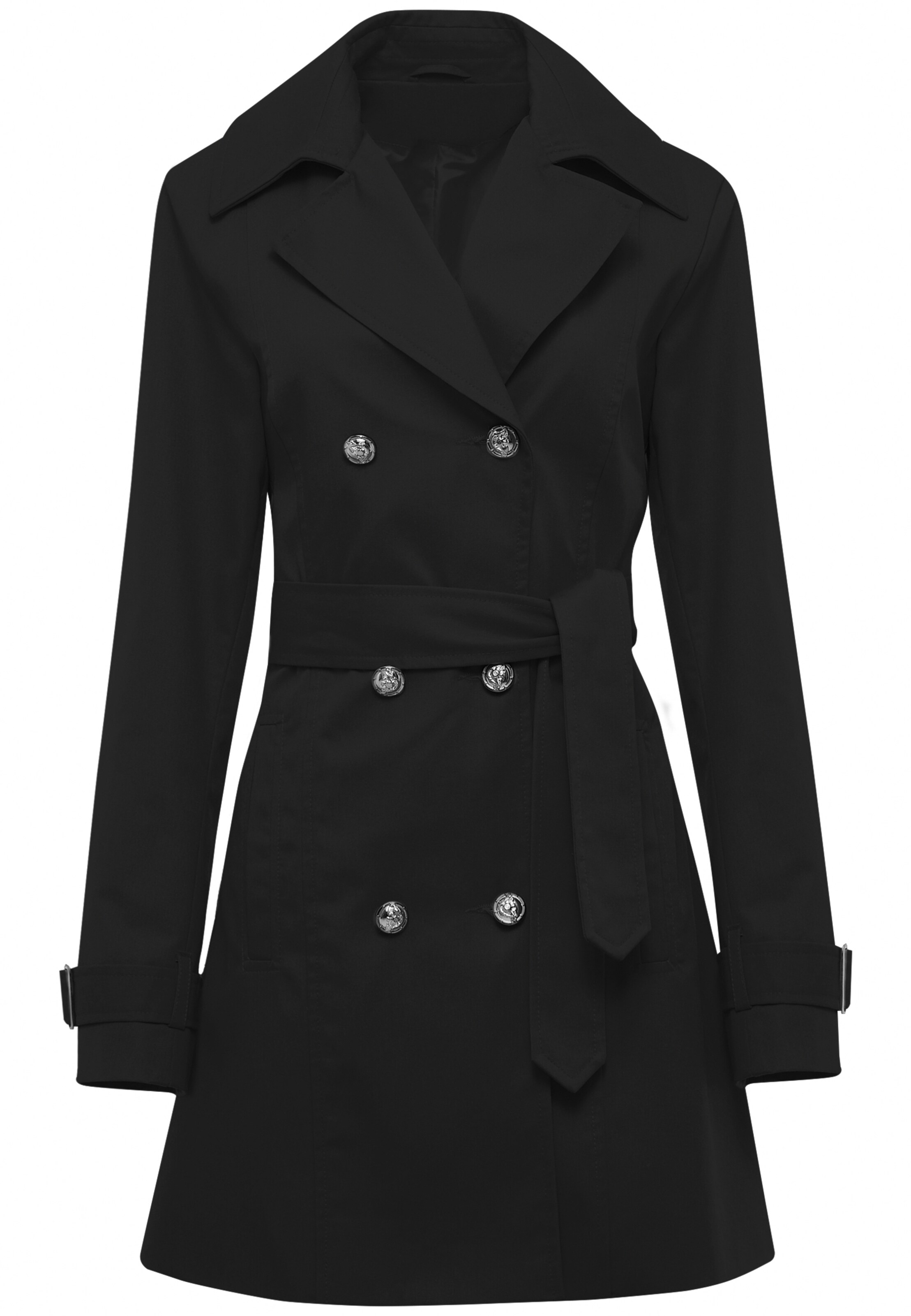 faina - Mantel in schwarz