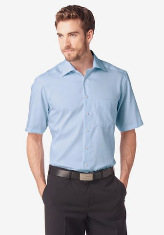 OLYMP Regular fit Button Up Shirt 'Luxor' in Blue: front