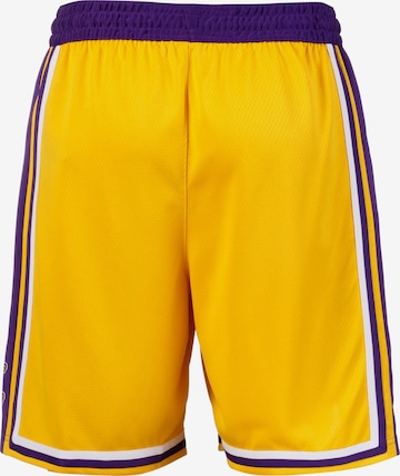 NIKE Boot cut Workout Pants 'Los Angeles Lakers' in Yellow