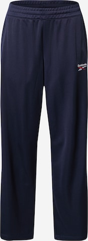 regular Pantaloni sportivi 'Vector' di Reebok in blu: frontale