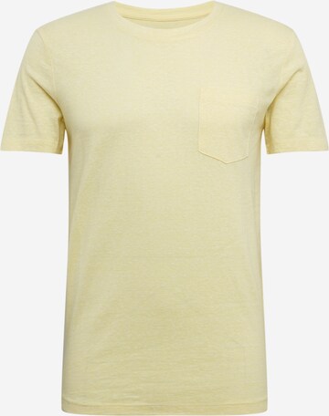 T-Shirt TOM TAILOR DENIM en jaune : devant